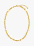 Orelia Cross Link Chain Necklace, Pale Gold