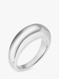 Orelia LUXE Domed Band Ring, Silver