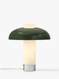 west elm Cleo Domed Table Lamp, Mid Green