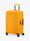 American Tourister Dashpop 8-Wheel 67cm Expandable Medium Suitcase, Golden Yellow