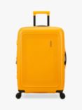 American Tourister Dashpop 8-Wheel 67cm Expandable Medium Suitcase, Golden Yellow