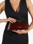 Dune Balancing Clutch Bag, Burgundy