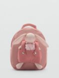 Mango Cangup Bunny Toy Backpack, Pastel Pink