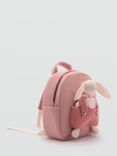 Mango Cangup Bunny Toy Backpack, Pastel Pink