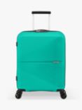 American Tourister Airconic 4-Wheel Spinner 55cm Cabin Case, Aqua Green