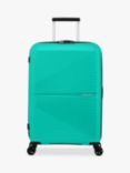 American Tourister Airconic 4-Wheel Spinner 67cm Medium Suitcase, Aqua Green