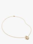 Monica Vinader Nura Wrap Pendant Necklace, Gold