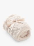 Angel & Rocket Baby Faux Fur Blanket, Taupe