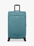 American Tourister SummerRide 4-Wheel 80cm Large Suitcase, 116L, Breeze Blue