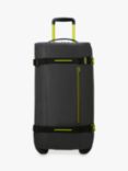 American Tourister Urban Track 2-Wheel 68cm Duffle Medium Suitcase, Black/Lime