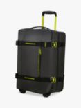 American Tourister Urban Track 2-Wheel 55cm Duffle Cabin Case, Black/Lime