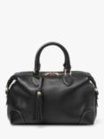 Aspinal of London Hudson Pebble Leather Bowling Bag, Black