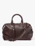 Aspinal of London Hudson Small Grain Milled Pebble Leather Bowling Bag