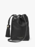 Aspinal of London Hudson Small Grain Milled Pebble Leather Drawstring Crossbody Bag