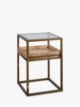 Nkuku Luzon Side Table, Metallic Brass