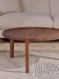 Nkuku Umar Acacia Coffee Table, Dark Brown