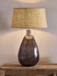 Nkuku Baba Table Lamp Base, Smoke, Large Tall