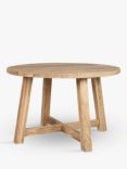 Nkuku Indali 4 Seater Round Dining Table, Natural