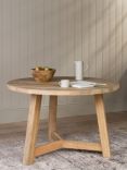 Nkuku Indali 4 Seater Round Dining Table, Natural