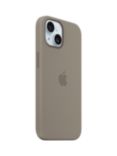 Apple Silicone Case with MagSafe for iPhone 15, Clay