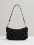 Reiss Ellie Quilted Shoulder Bag, Black