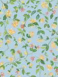 Cole & Son Flora Wallpaper, Cornflower Blue