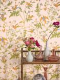 Cole & Sons Hummingbirds Wallpaper, Tangerine/Olive 124/1002