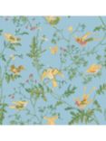 Cole & Sons Hummingbirds Wallpaper, Cornflower Blue 124/1004