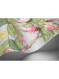 Cole & Son Hummingbirds Flora Wallpaper Panel, Rose/Olive Grey 124/2010