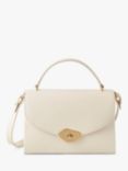 Mulberry Lana High Gloss Leather Top Handle Bag, Eggshell