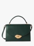 Mulberry Lana High Gloss Leather Top Handle Bag, Mulberry Green