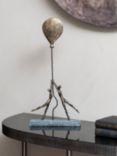 Libra Interiors Couple with Balloon Sculpture, Antique Bronze