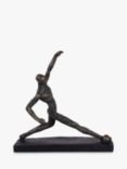 Libra Interiors Football Player Sculpture, H34cm, Black