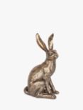 Laura Ashley Large Sitting Hare Sculpture, H42cm, Gold