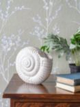 Laura Ashley Small Conch Shell Ornament, H9cm, White