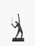 Libra Interiors Racket Player Sculpture, H38cm, Black