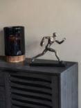 Libra Interiors Rugby Player Sculpture, H31cm, Black