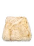 Laura Ashley Berwyn Faux Fur Throw, Cream