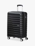 American Tourister Flashline 8-Wheel 67cm Expandable Medium Suitcase, Shadow Black