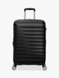 American Tourister Flashline 8-Wheel 67cm Expandable Medium Suitcase, Shadow Black