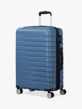 American Tourister Flashline 8-Wheel 67cm Expandable Medium Suitcase, Coronet Blue