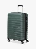 American Tourister Flashline 8-Wheel 67cm Expandable Medium Suitcase, Dark Forest