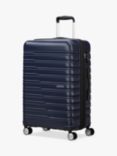 American Tourister Flashline 8-Wheel 67cm Expandable Medium Suitcase, Ink Blue