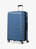 American Tourister Flashline 8-Wheel 78cm Expandable Large Suitcase, Coronet Blue