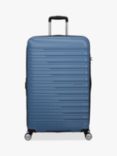 American Tourister Flashline 8-Wheel 78cm Expandable Large Suitcase, Coronet Blue