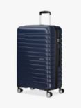 American Tourister Flashline 8-Wheel 78cm Expandable Large Suitcase, Ink Blue