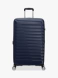 American Tourister Flashline 8-Wheel 78cm Expandable Large Suitcase, Ink Blue