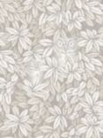 Cole & Son Foglie e Civette Wallpaper, White 123/11052