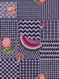 Cole & Son Frutta e Geometrico Wallpaper, Magenta & Ink 123/6028