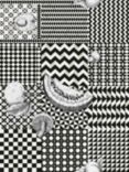 Cole & Son Frutta e Geometrico Wallpaper, Black & White 123/6030